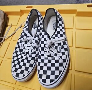 Vans Black and White Checkerboard Shoes